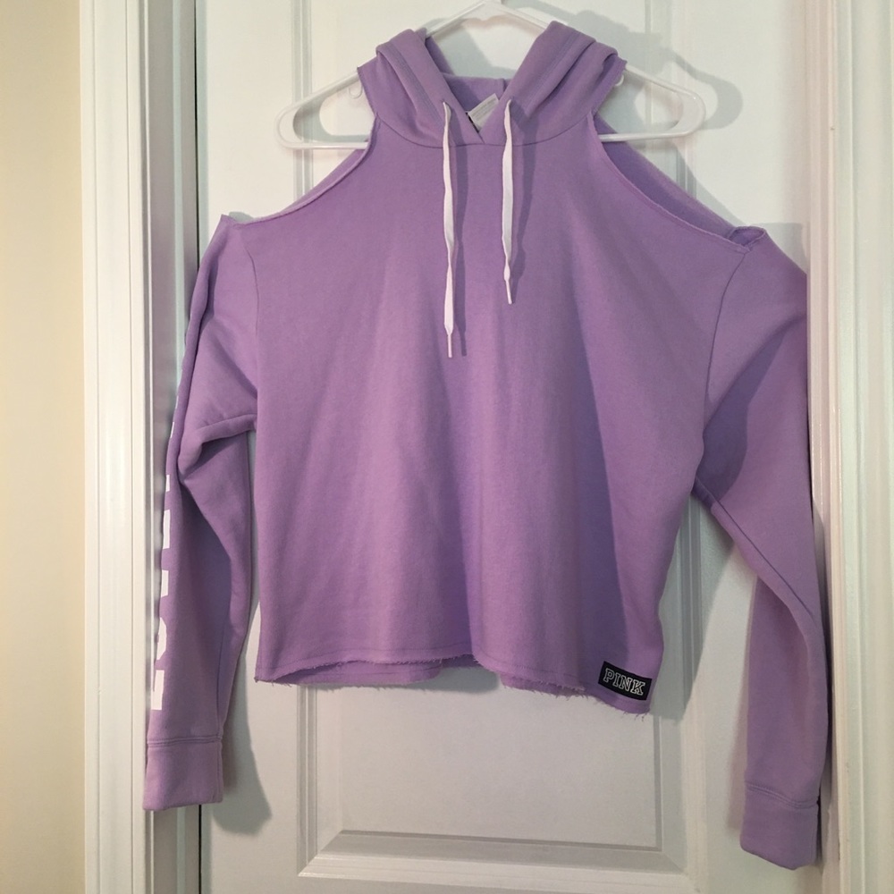 Beautiful Victoria Secret Pink Pastel Purple Cut Out Hoodie!